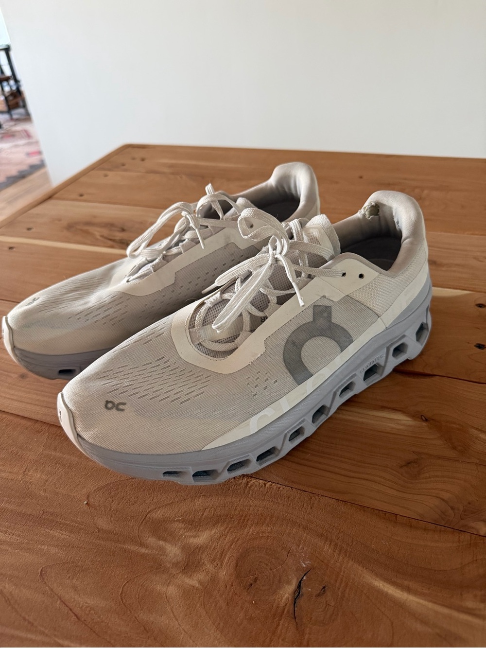 On Running Men's Sneakers in Light Beige and Gray